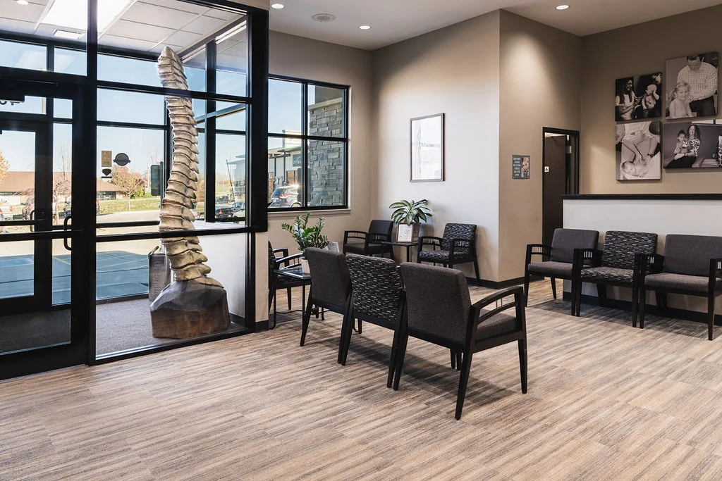 Wayson Family Chiropractic waiting area with chairs